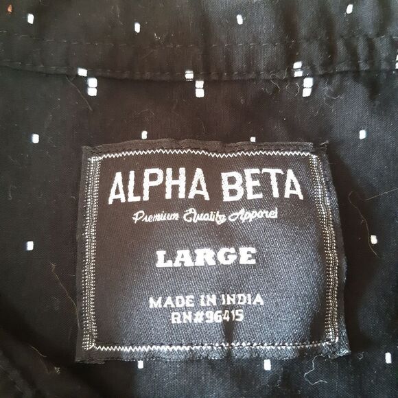 Lot of 2 Alpha Beta Button-Down Dress Shirts - Picture 5 of 7